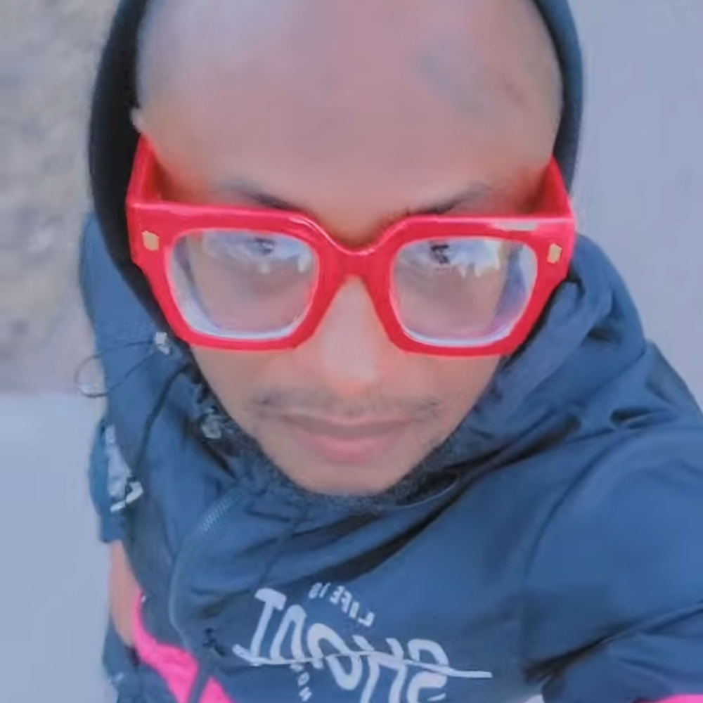 Red Retro Glasses Bold Rectangular Frames